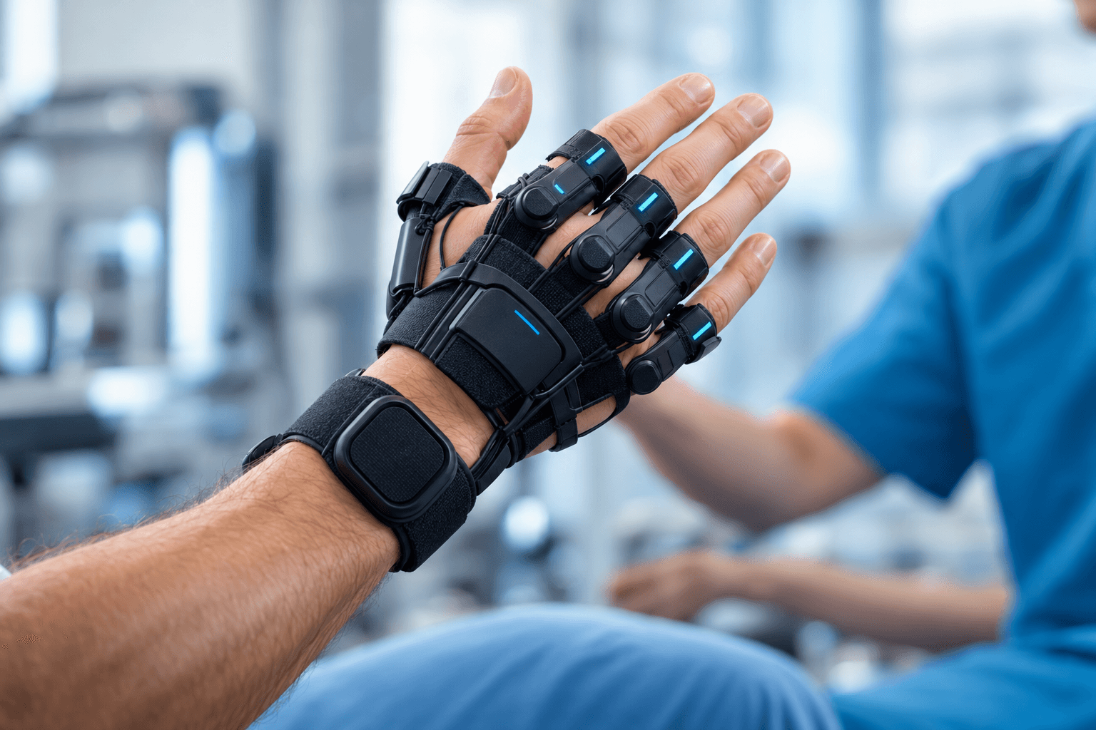 Soft hand exoskeleton concept for stroke rehabilitation